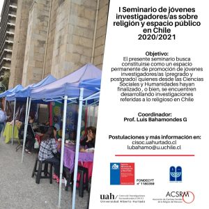 I Seminario de jóvenes investigadores/as sobre religión y espacio público en Chile 2020/2021